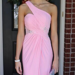 Tony Bowls Light Pink Formal Gown